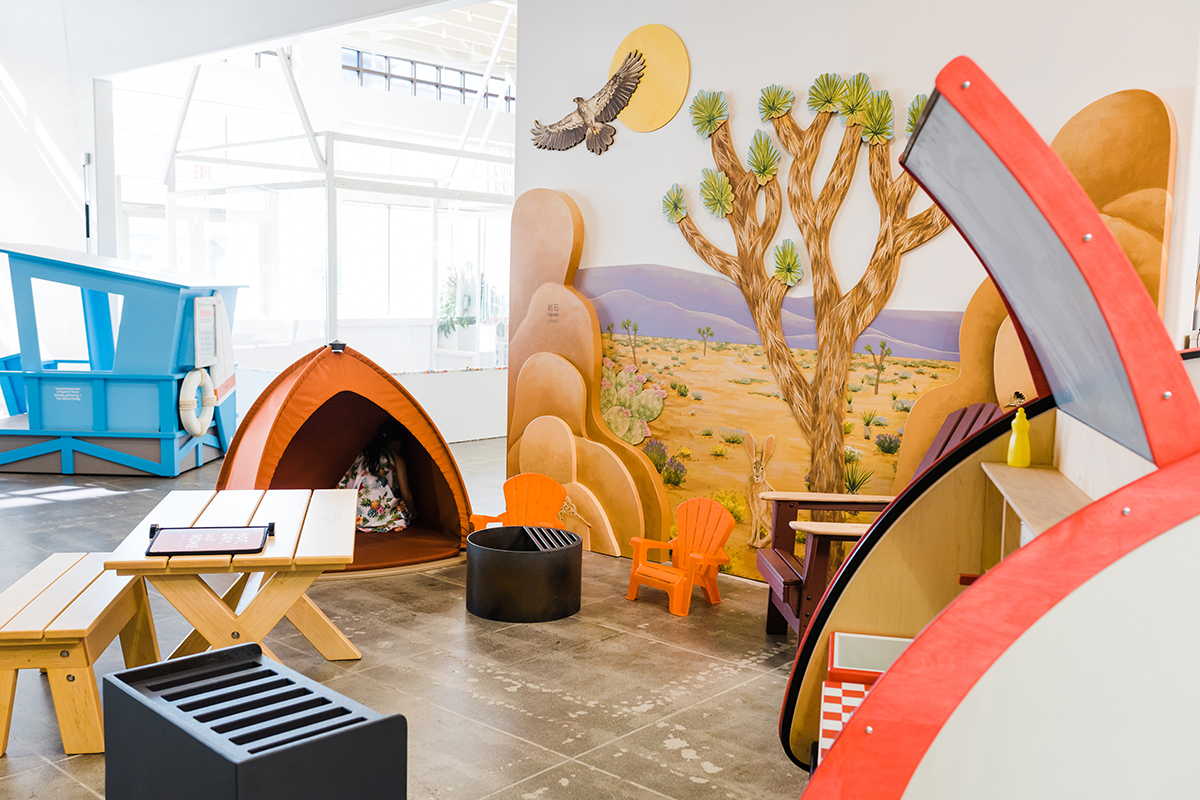 children's camping play area